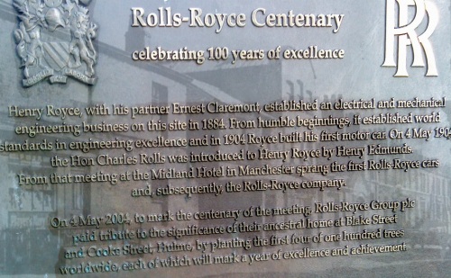 Rolls Royce Centenary in Hulme 2004